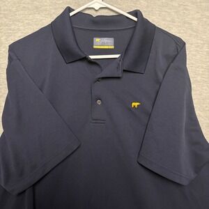 Jack Nicklaus Golf Blue Polo Shirt Performance Stretch‎ Moisture Wicking Men XL